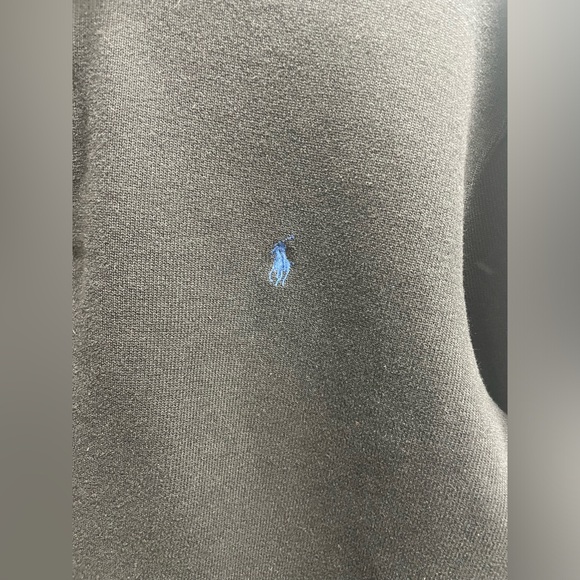 Men’s Polo Ralph Lauren Black Half Zip Sweater Size Medium - Picture 3 of 4